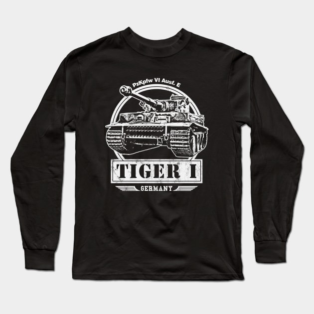 Tiger I - WW2 Tank Long Sleeve T-Shirt by rycotokyo81